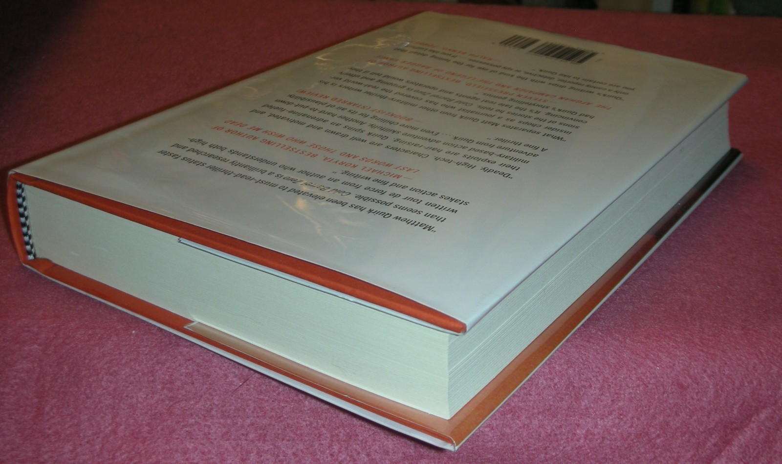 COLD BARREL ZERO by Matthew Quirk 2016 HC/DJ ~ 1st Ed 1st Print + Cover ~ MINT