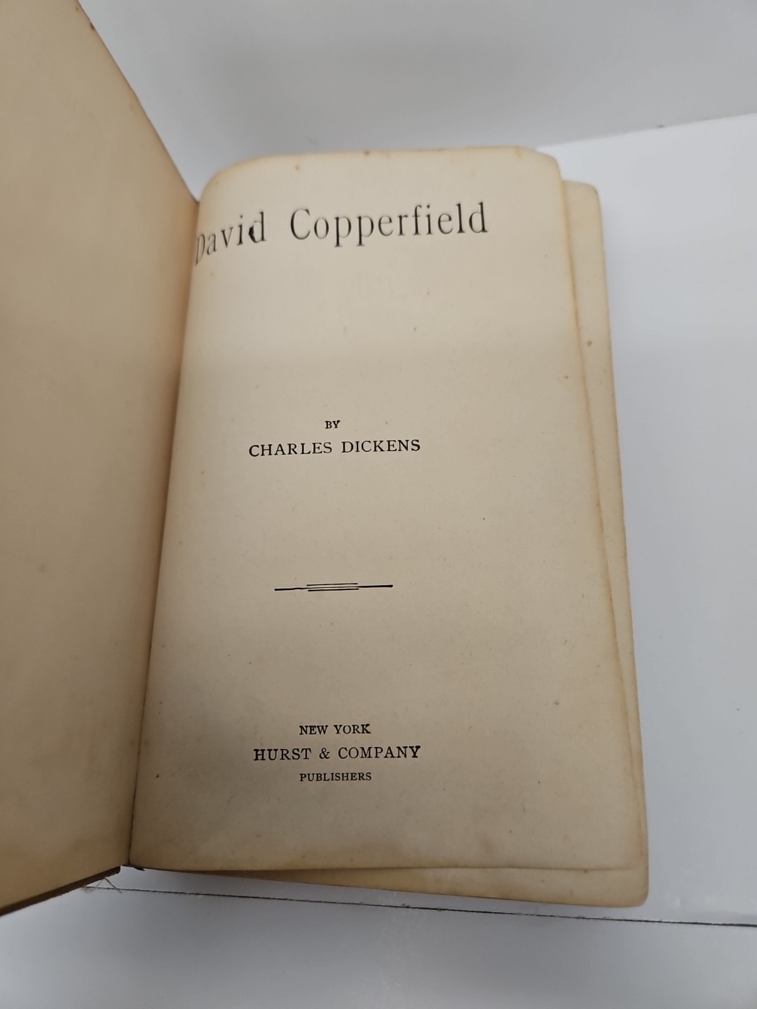 Vintage Early 1900’s David Copperfield HC Decorative Staging Aged