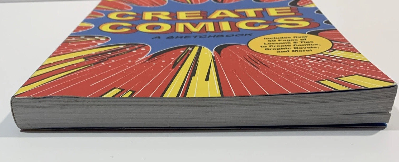 Create Comics: A Sketchbook: Over 50 Pages Of Lessons and Tips Paperback Book