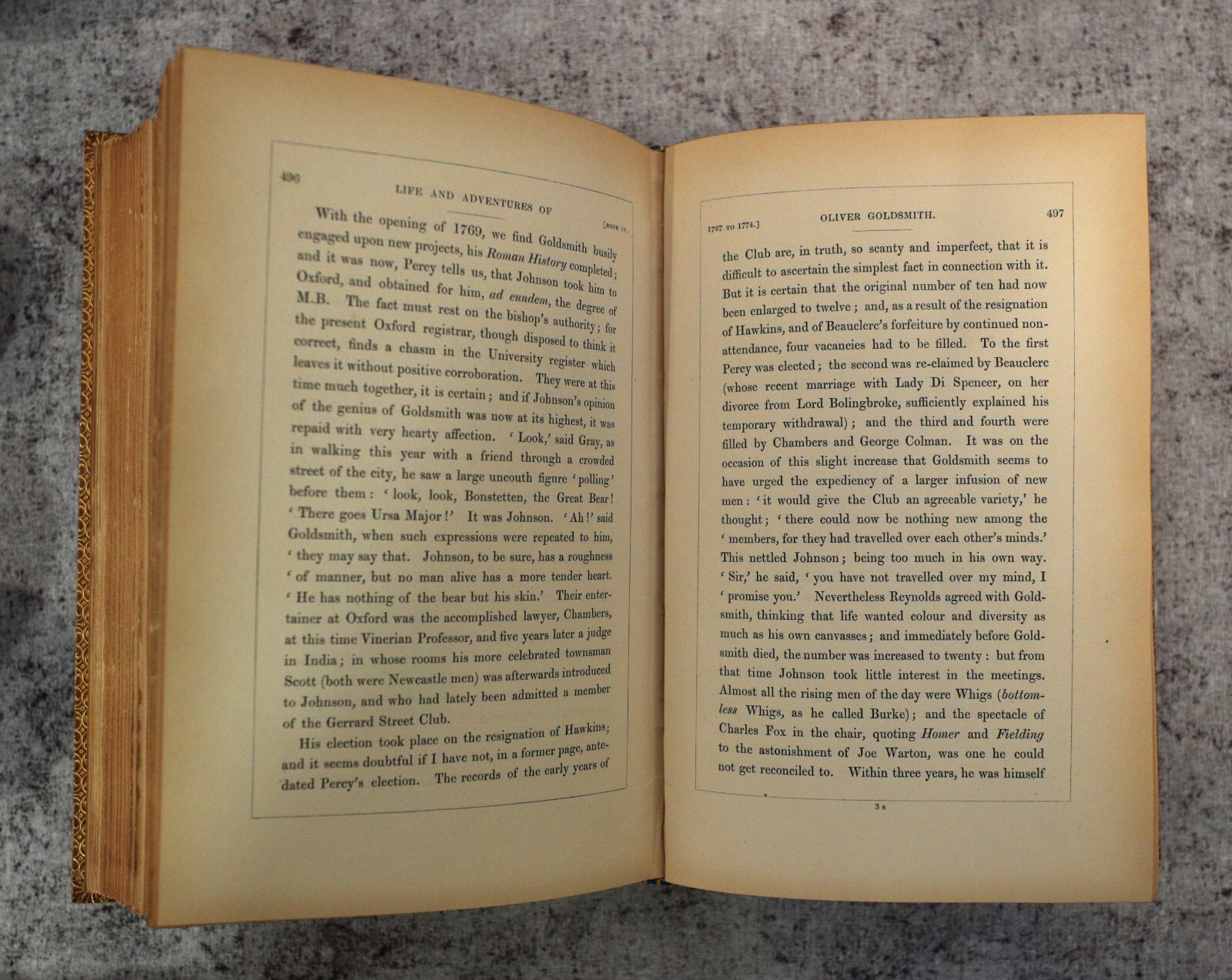 [Sh12] Fine Binding Zaehnsdorf, 1848, Adventures of Oliver Goldsmith, J Forster