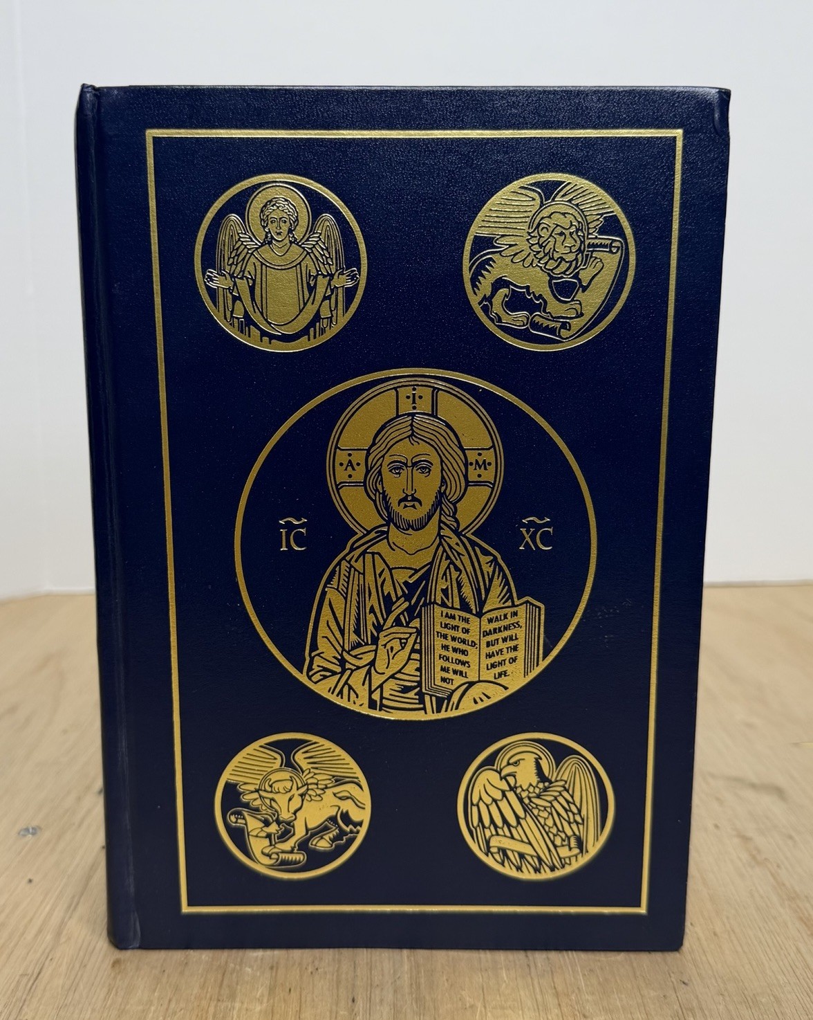 IGNATIUS HOLY BIBLE RSV SECOND CATHOLIC ED LARGE PRINT BLUE LEATHER HARDCOVER