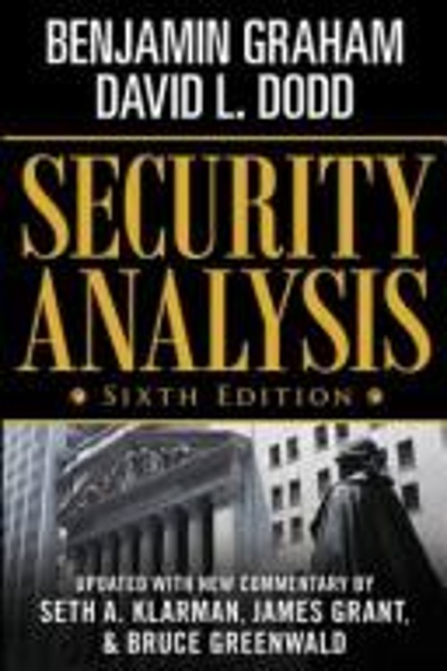 Security Analysis Hardcover Benjamin., Dodd, David L. Graham
