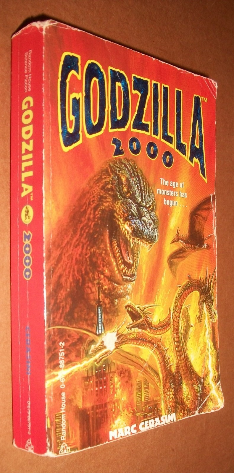 Godzilla 2000 Marc Cerasini Nov 1997 Random House 1st print 324p Eggleton cvr GD