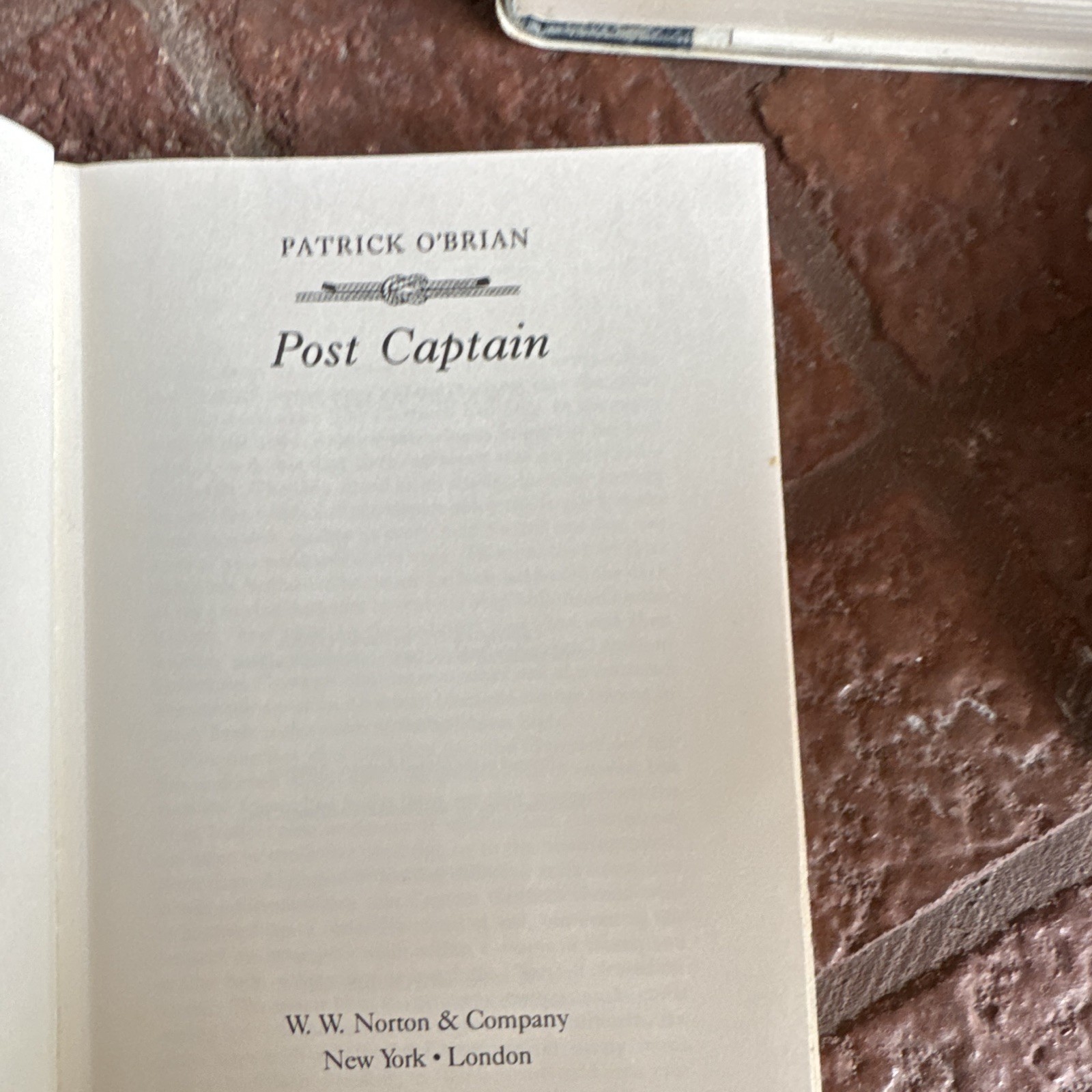 Patrick O’Brian Post Captain Hardcover W.W. Norton 1994 Aubrey & Maturin DJ