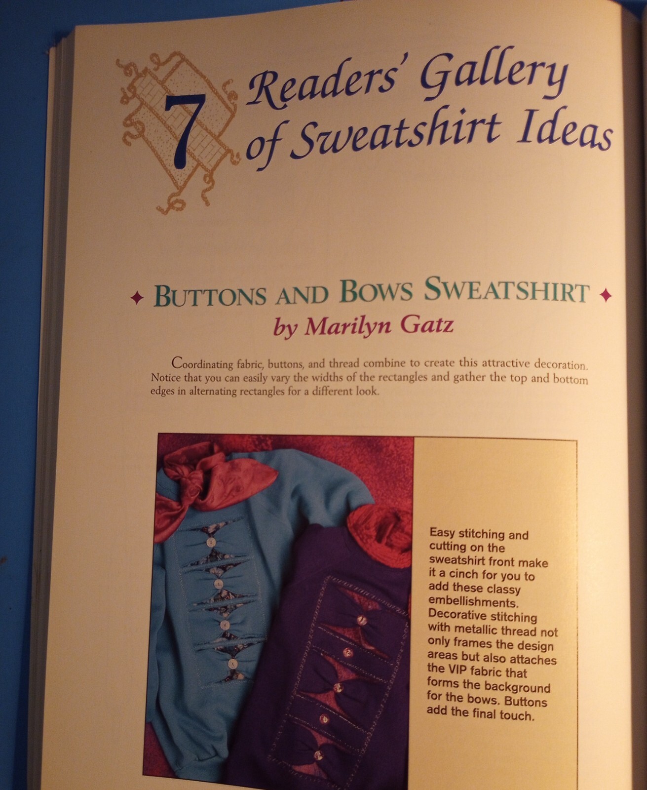 “More Sweatshirts with Style” Paperback Sewing Craft Book