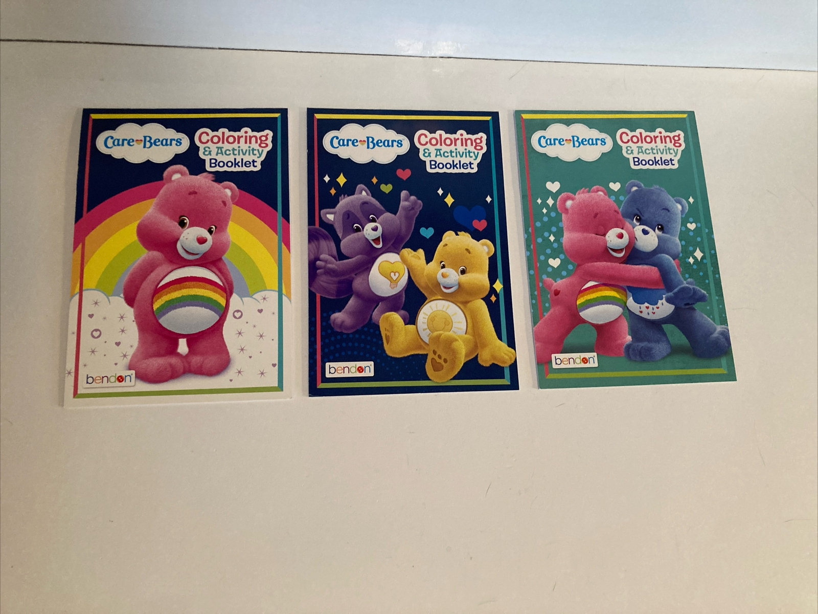 Care Bears Coloring & Activity Booklet Lot Of 3, 20 Pages Each