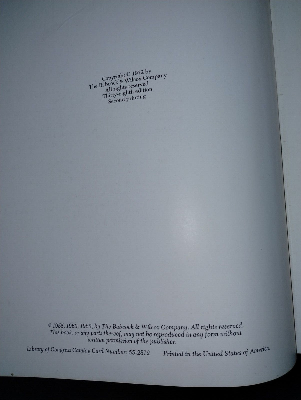 Steam – Its Generation and Use – Babcock & Wilcox – 38th Edition, 1972