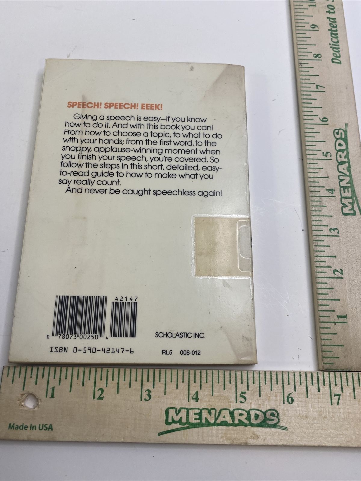 The A-Plus Junior Guide to Giving a Speech – Louise Colligan (1989, Paperback)