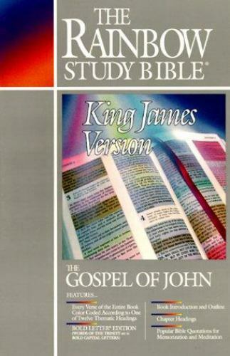 Rainbow Study Bible: Gospel of John paperback Used – Good