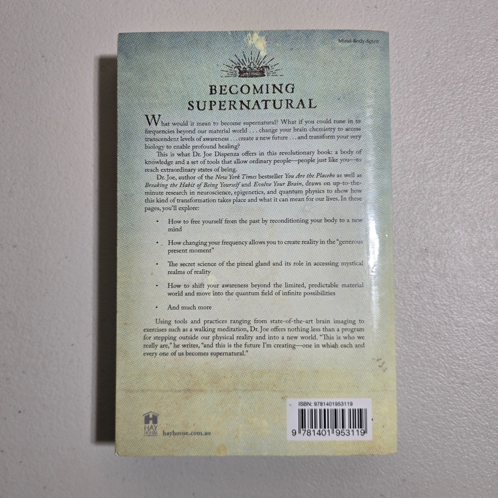 Becoming Supernatural by Joe Dispenza – Paperback