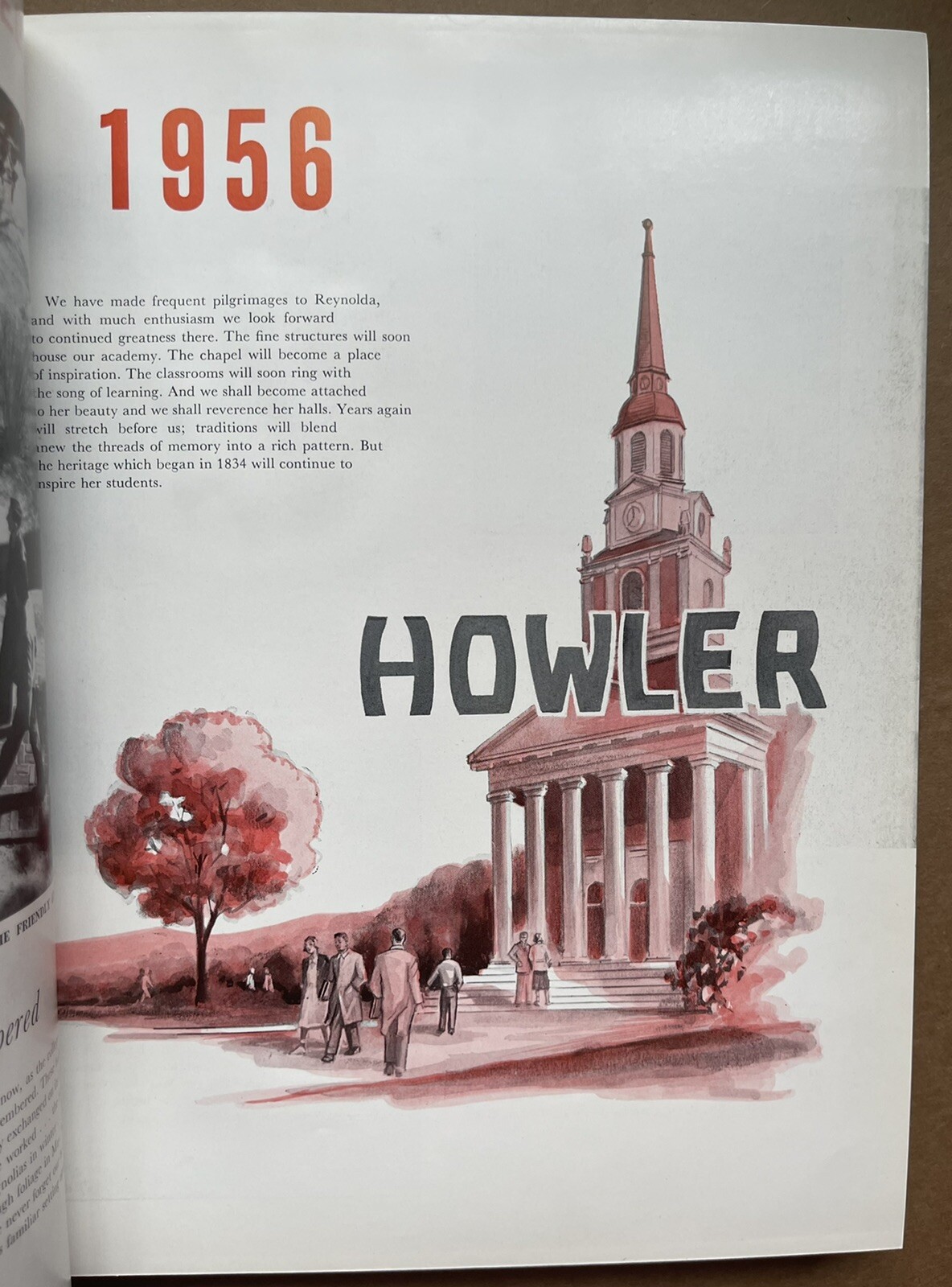 1956 WAKE FOREST UNIVERSITY YEARBOOK, THE HOWLER, WINSTON-SALEM, NC