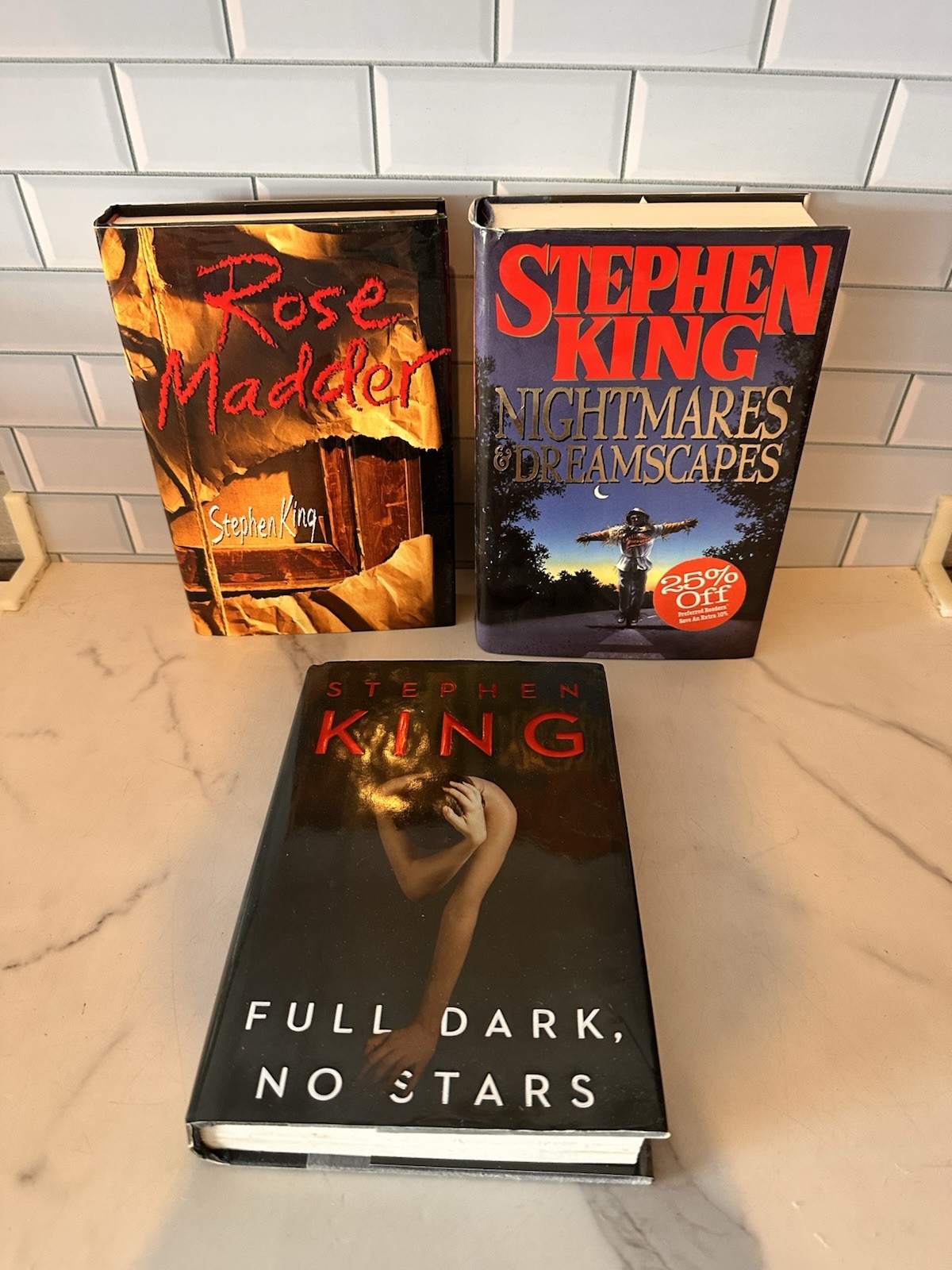 Lot of 3 Stephen King Hardcovers Rose Madder Nightmares And Dreamscapes