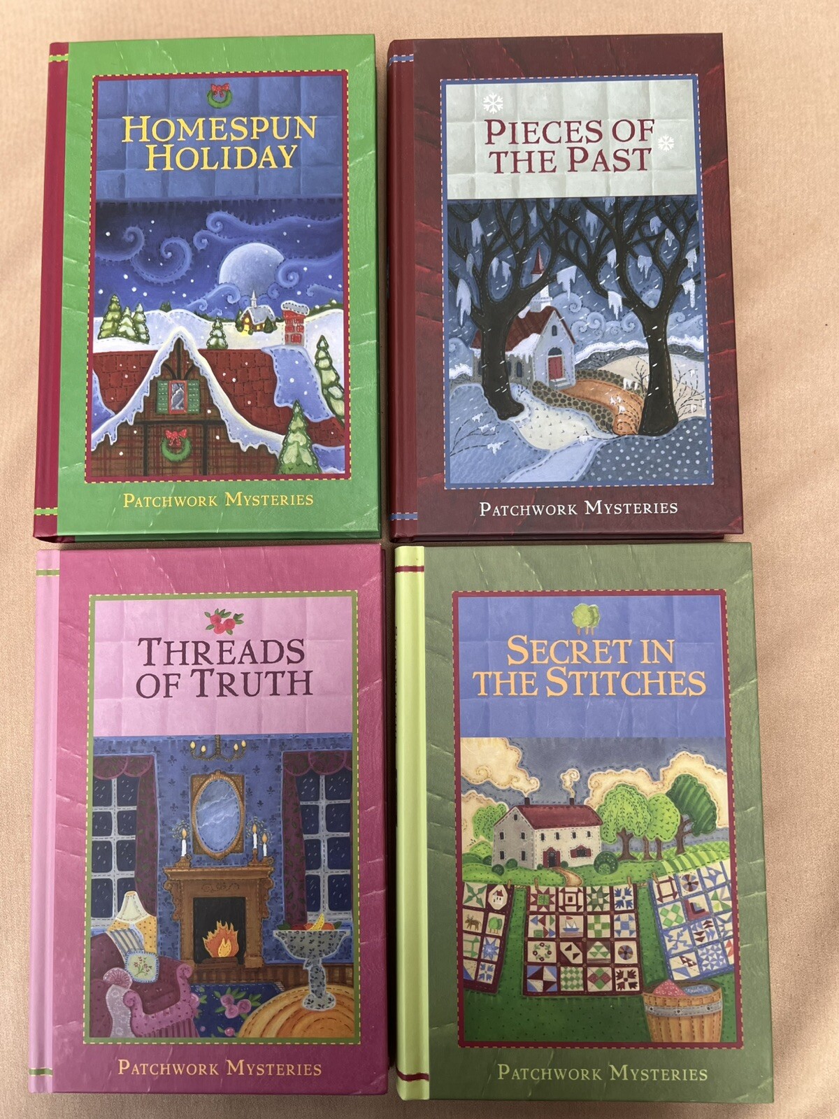 PATCHWORK MYSTERIES Guideposts Lot Of #1-18 Set Fiction HC Books inspiration