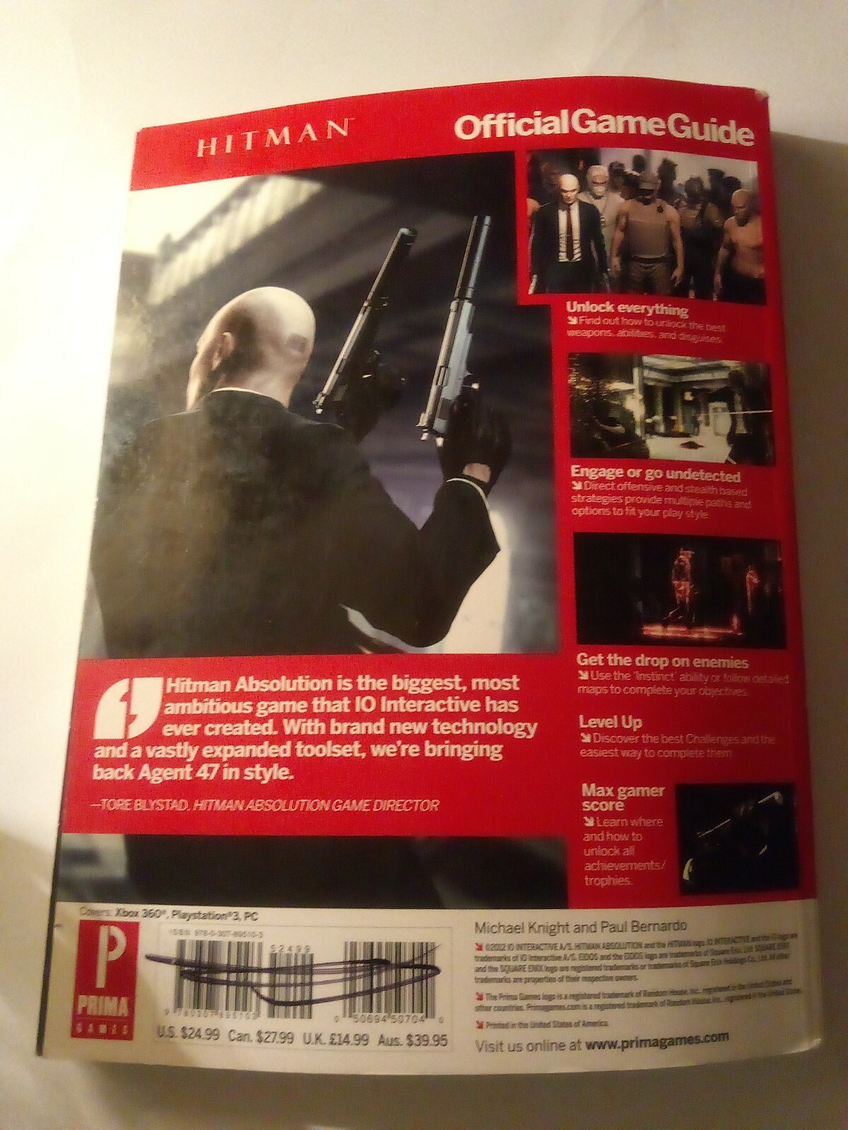 Hitman: Absolution Prima Official Game Guide Howard Grossman, Paperback 286 page