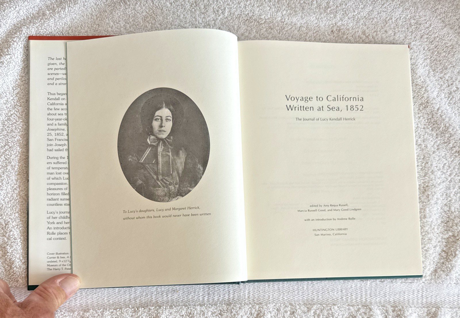 Voyage to California Written at Sea, 1852: The Journal of Lucy Kendall Herrick