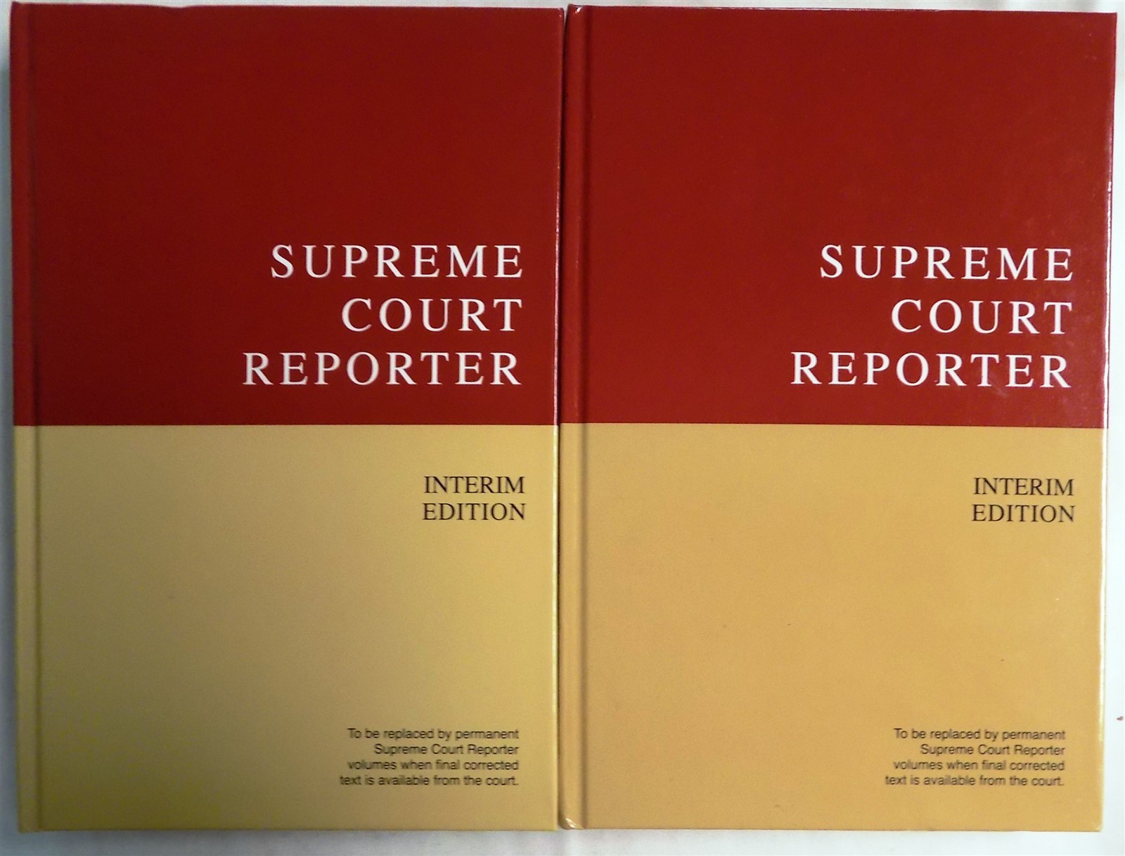 LOT OF 2 Supreme Court Reporter Interim Edition 136A + 136B Pages 890 – End 2015