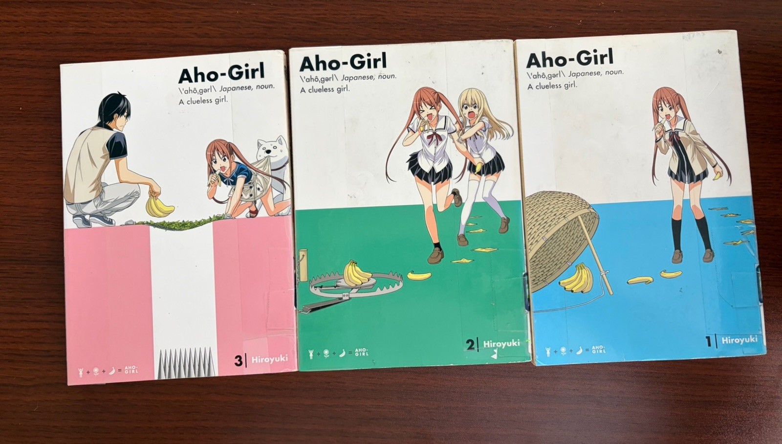 Aho Girl Manga Lot Volumes 1, 2, 3 Kodansha Comics Paperback Book