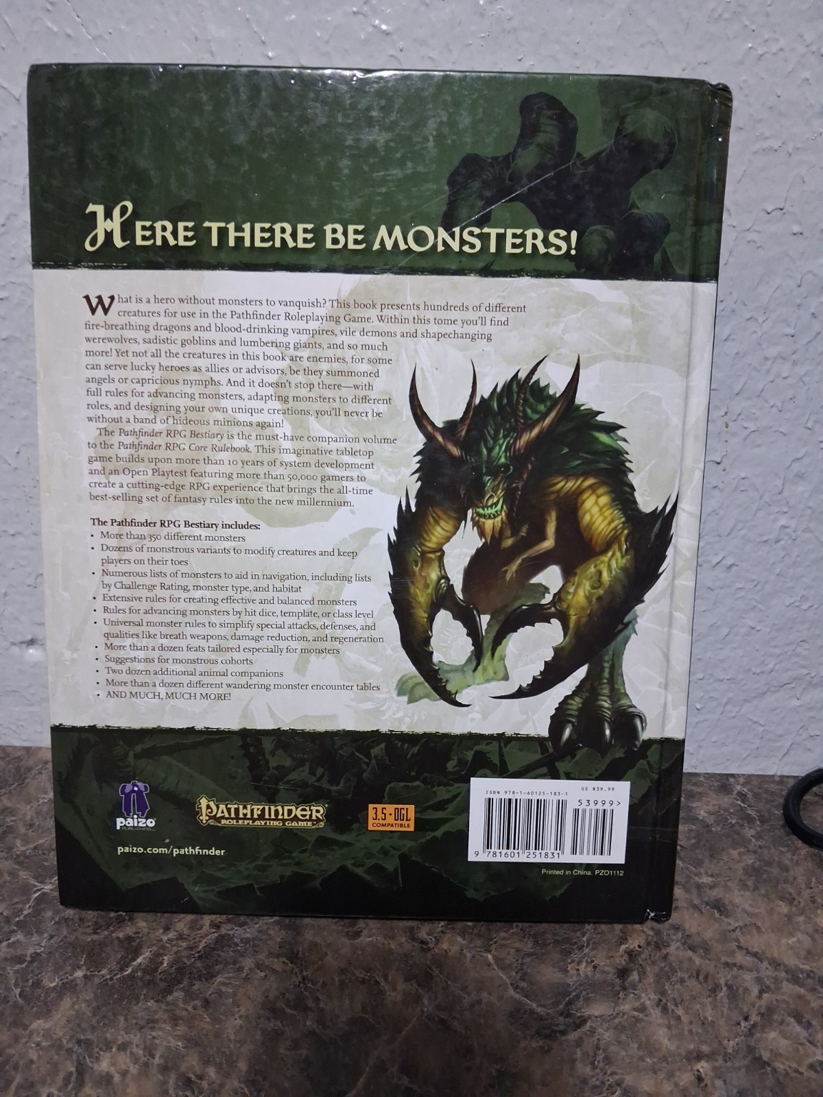 Pathfinder Roleplaying Game: Bestiary – Hardcover