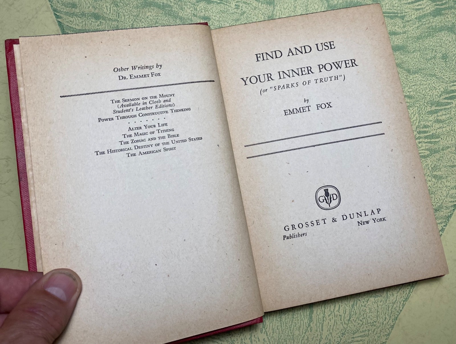 EMMET FOX —Vintage Book Lot —Grosset & Dunlap (Sermon/Sparks/Find and Use)