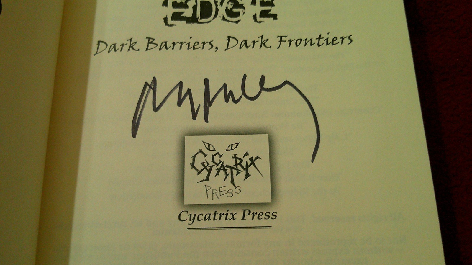 Bleeding Edge ed. William F. Nolan (2009, HC) SIGNED x11 Ray Bradbury & more