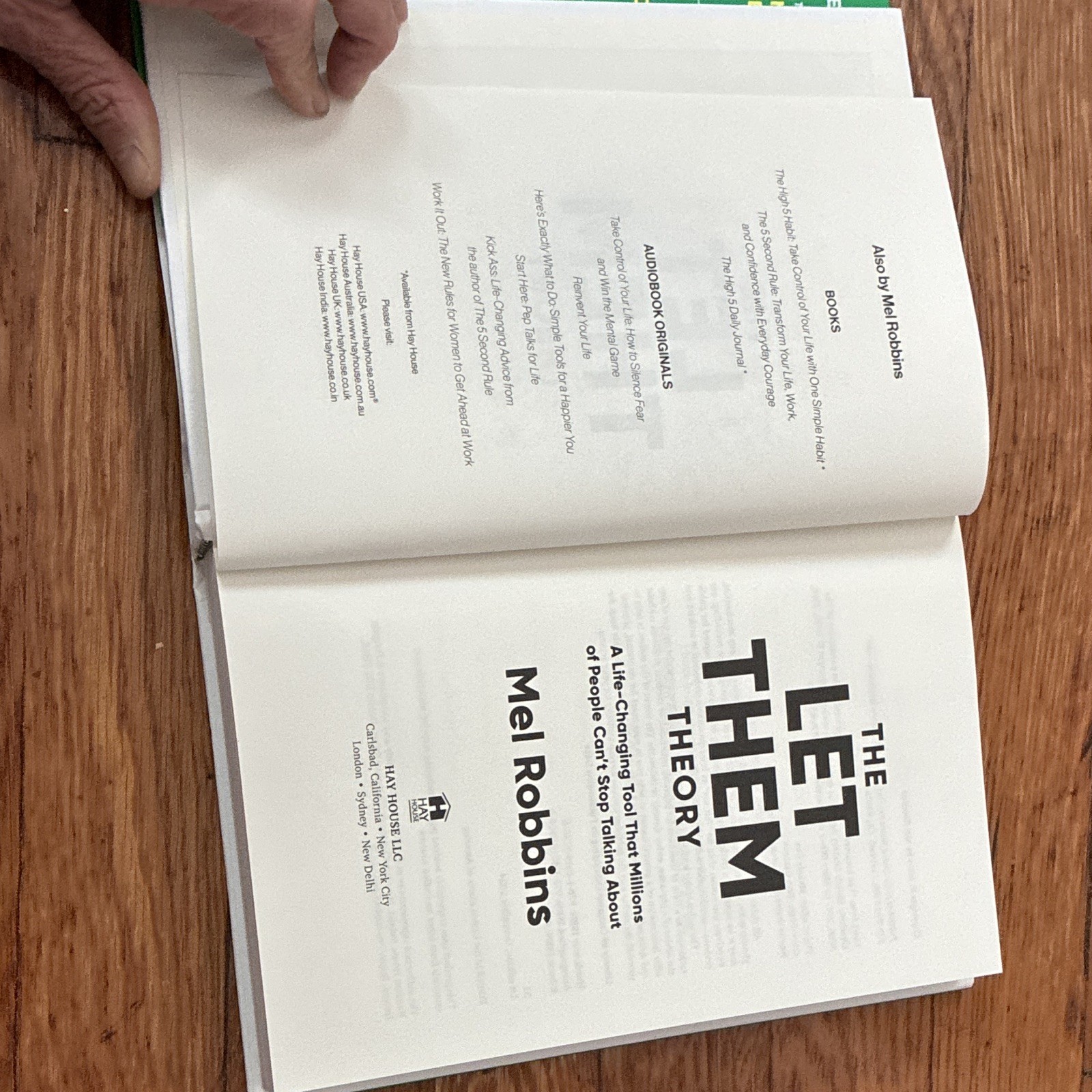 Mel Robbins & Sawyer Robbins The Let Them Theory (2024, Hardcover)