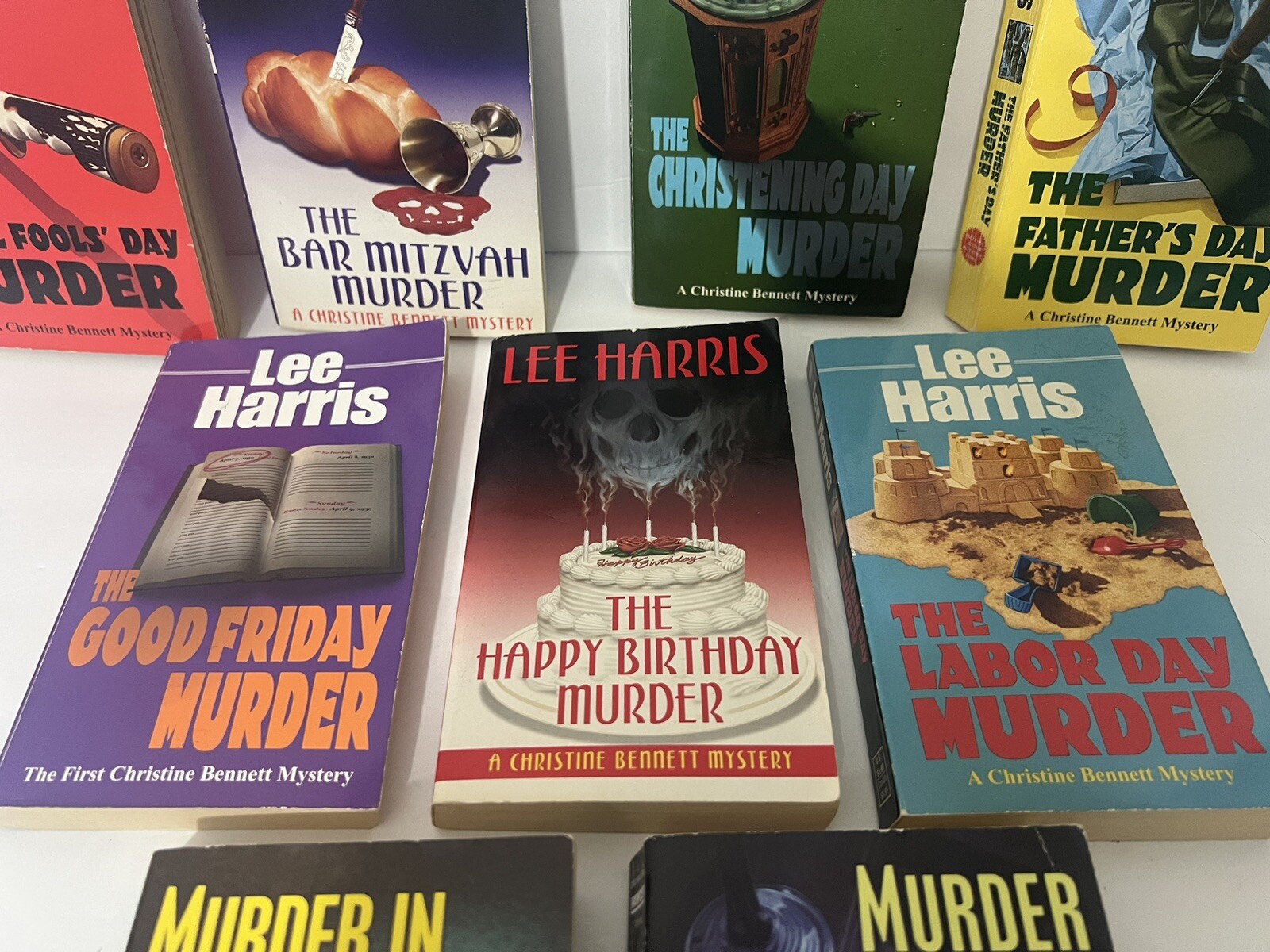 LEE HARRIS Lot of 9 Paperback Books – Christine Bennett & Manhattan Mystery