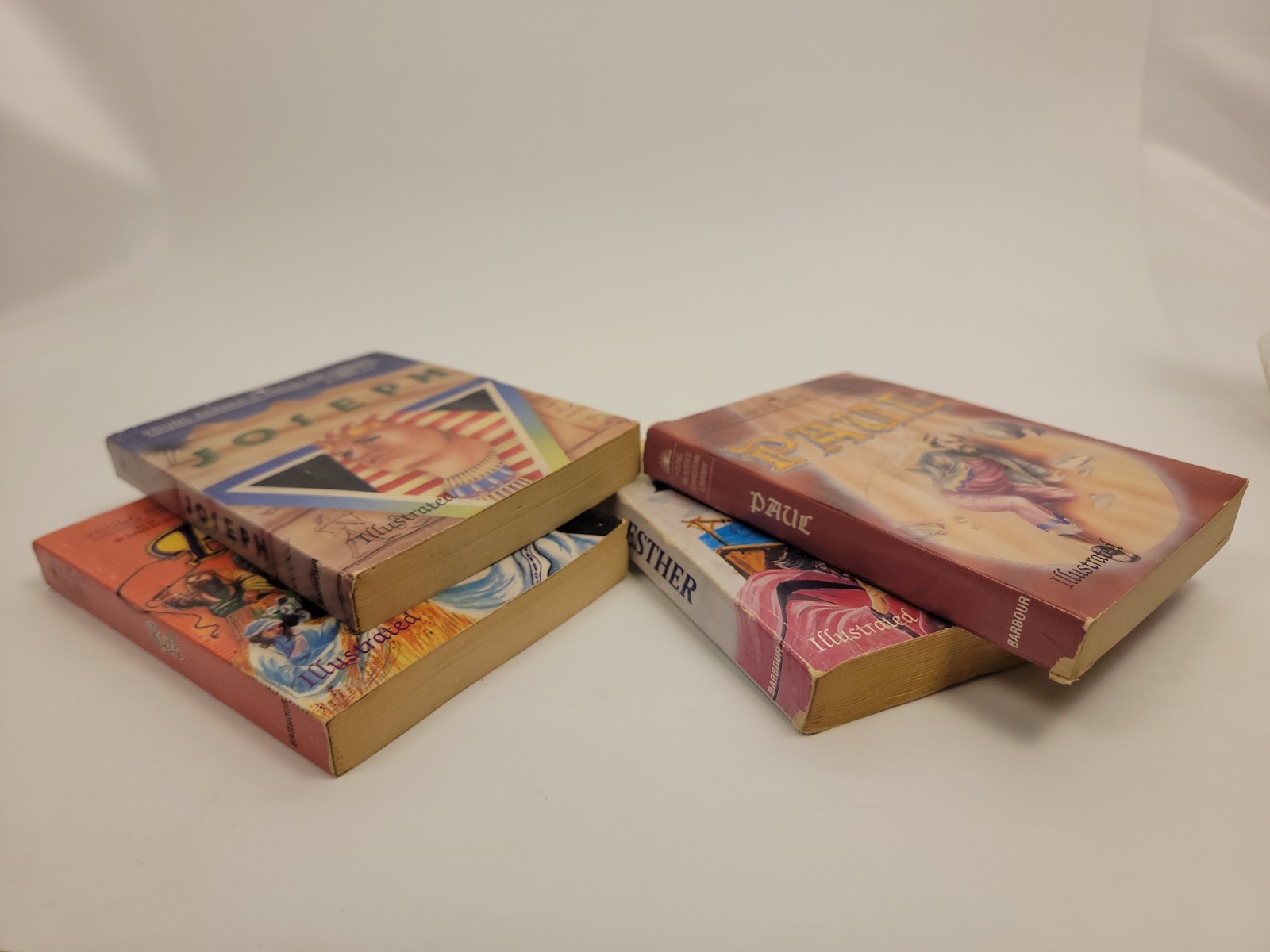 LOT OF 4 YOUNG READER’S CHRISTIAN LIBRARY PB Paul, Joseph, Esther, Ruth
