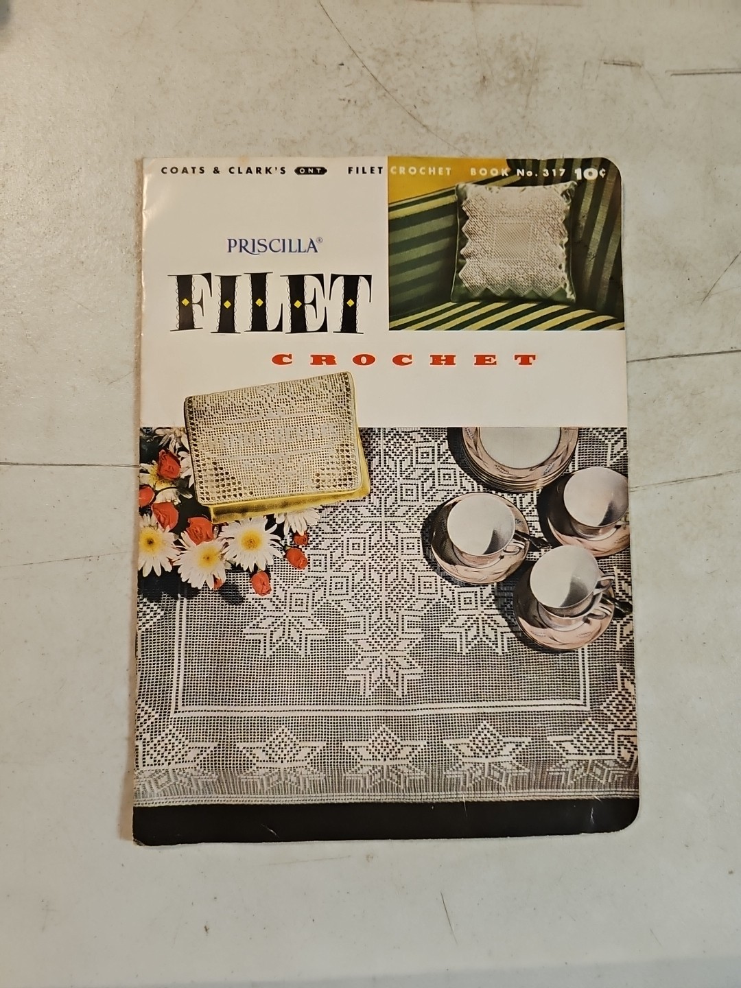 Vintage 1955 Priscilla Filet Crochet – Coats & Clark’s Book 317