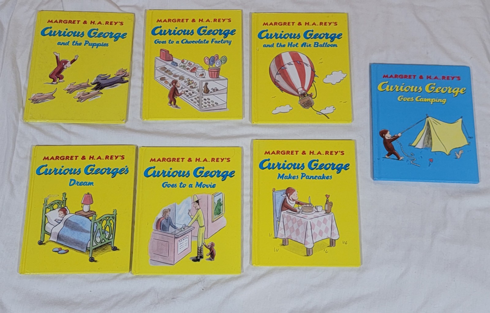 Curious George Books Margret H A Rey ALL Hardback Lot Of 7