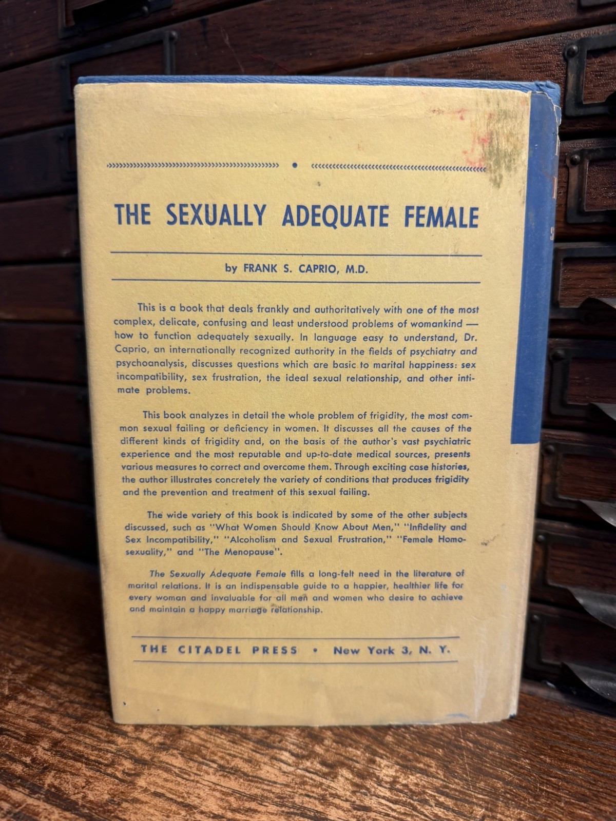 Female Homosexuality: Psychodynamic Study Lesbianism Hardcover Book 6th Vtg MCM