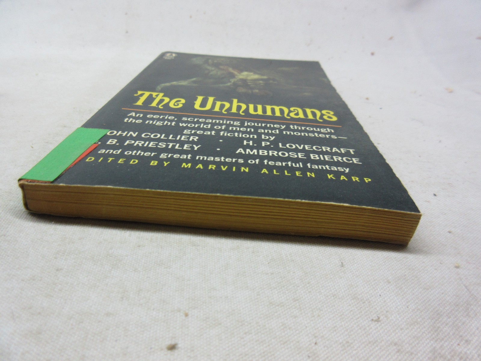 The Unhumans SP405 Popular Library 1965 ed Marvin Allen Karp Horror Anthology (Y