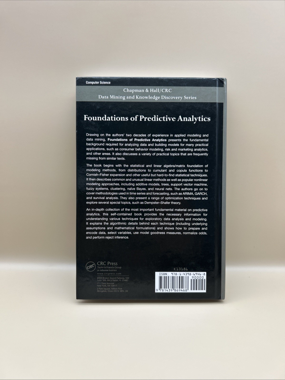 Foundations of Predictive Analytics by James Wu & Stephen Coggeshall Hardcover