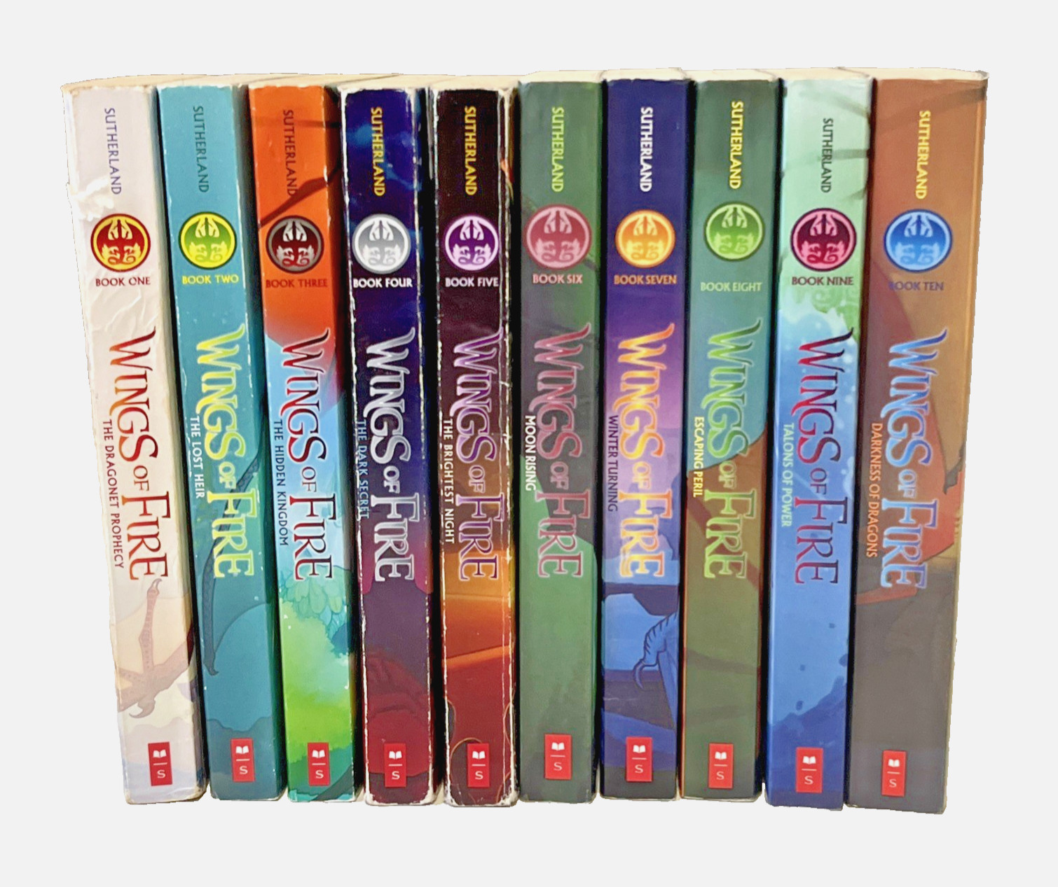 Wings of Fire 1-10 Paperback Book Set Lot Tui T. Sutherland