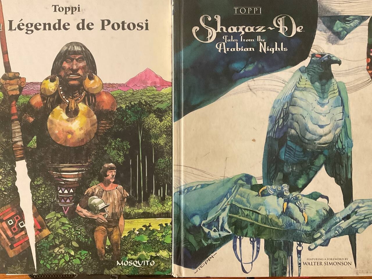 SERGIO TOPPI RARE BUNDLE! SHARAZ-DE + LA LEGENDE DE POTOSI