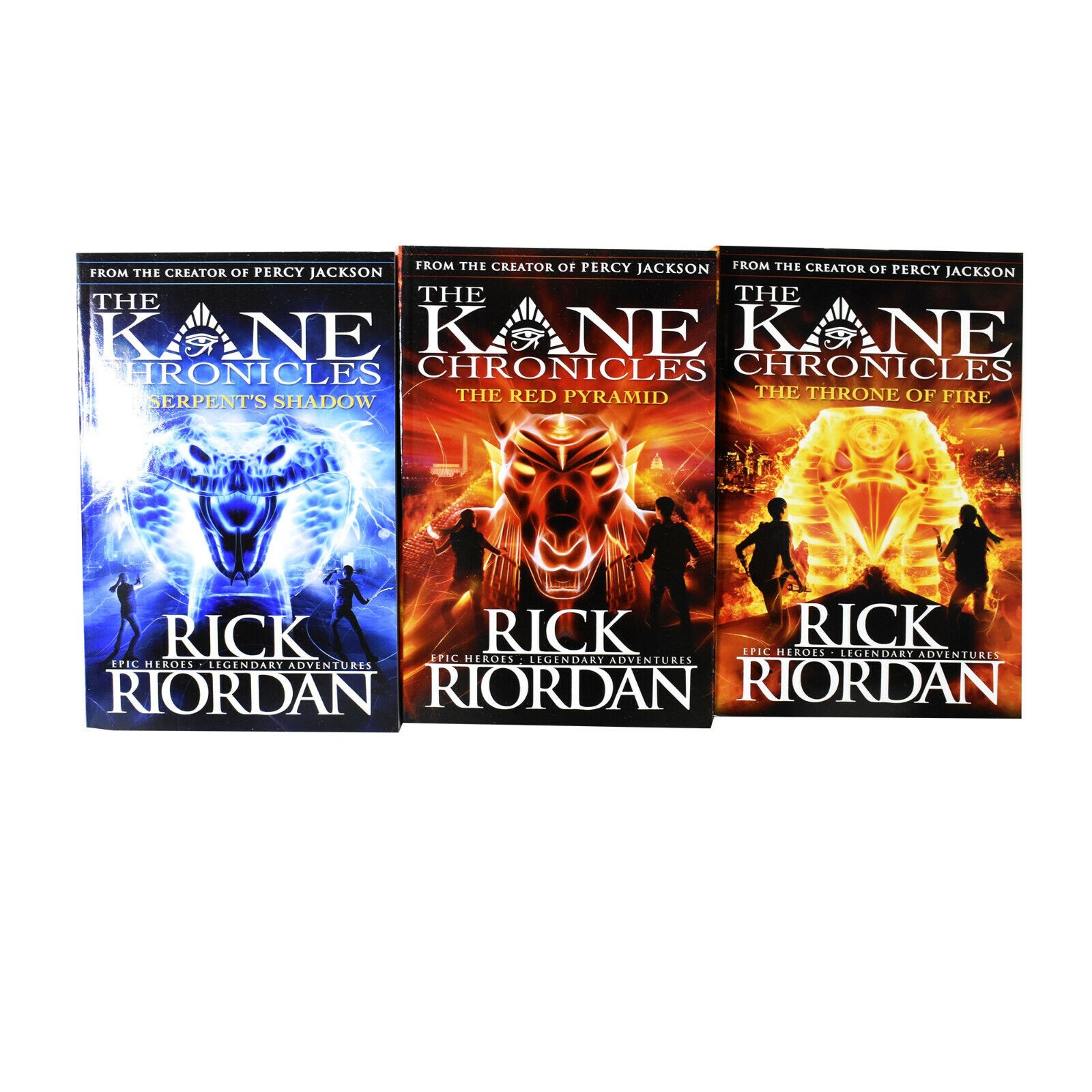 Kane Chronicles 3 Book Set Rick Riordan Kids Fantasy Age 9-14 PB Gift