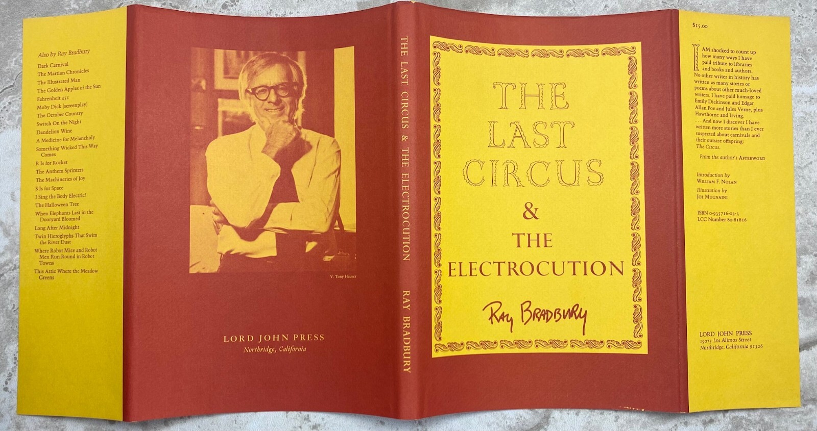 Last Circus; The Electrocution SIGNED by Ray Bradbury and William F. Nolan 1980