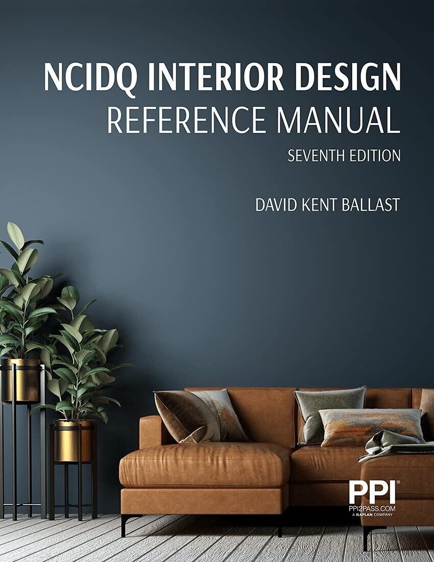 NCIDQ Interior Design Reference Manual Paperback b340