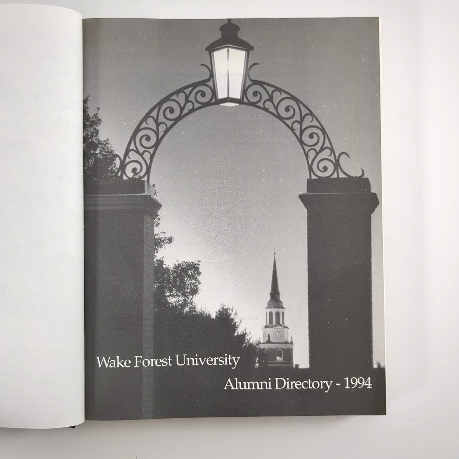 Wake Forest University Alumni Directory 1994 Hardcover Book College Reference