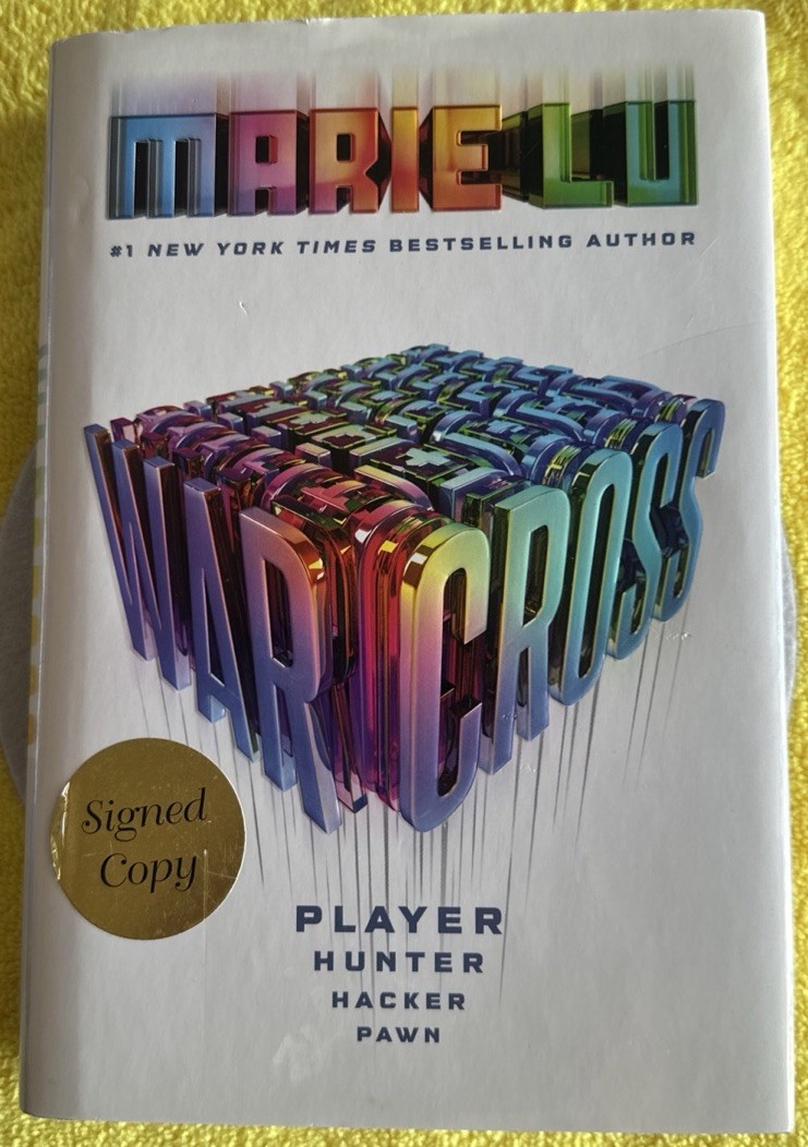 Warcross by Marie Lu, (2017 HC) 1st Edition, Gently Used And Very Clean SIGNED!!