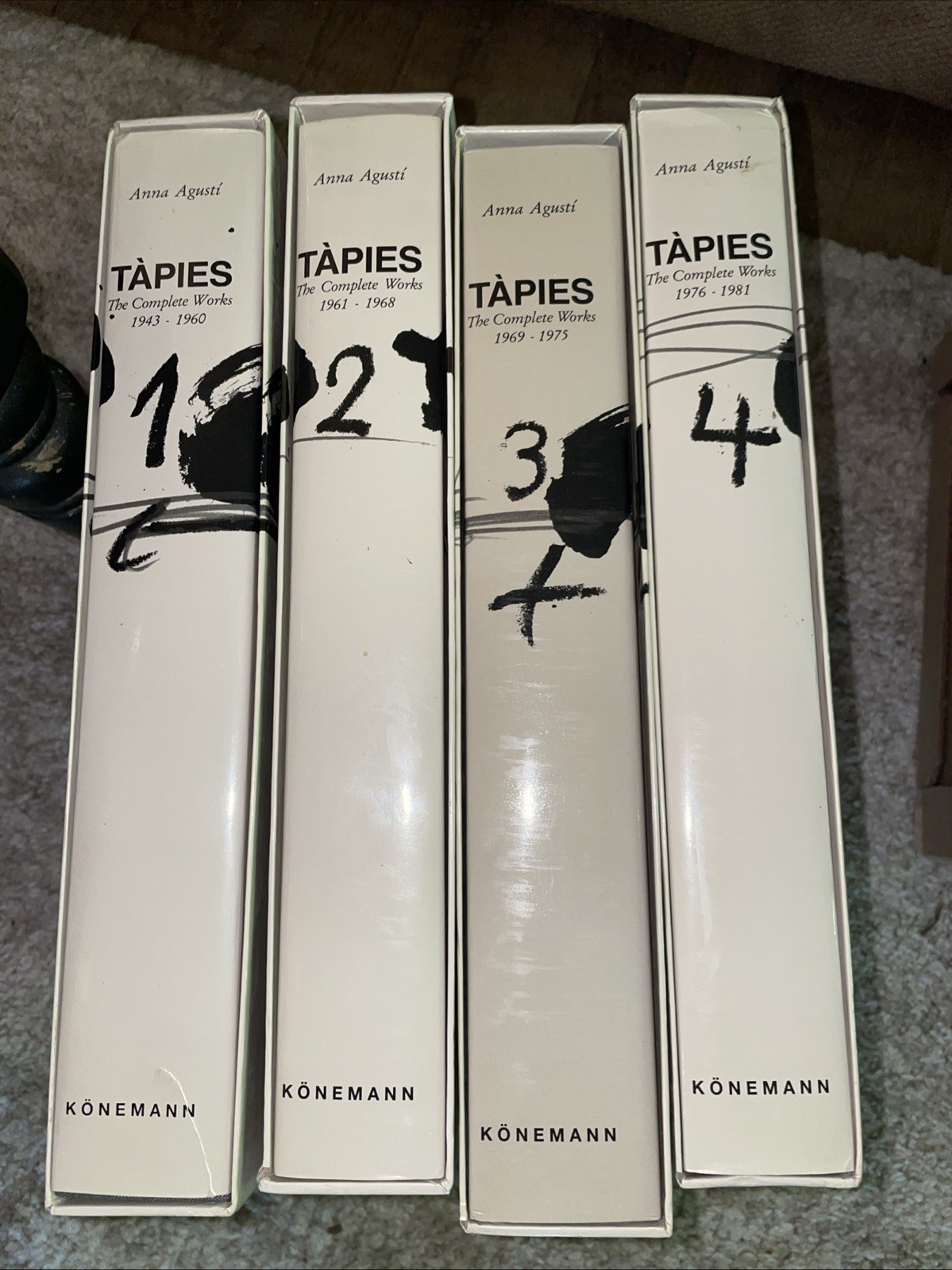 TAPIES: The Complete Works, Set of 4 Volumes (1943-1981)