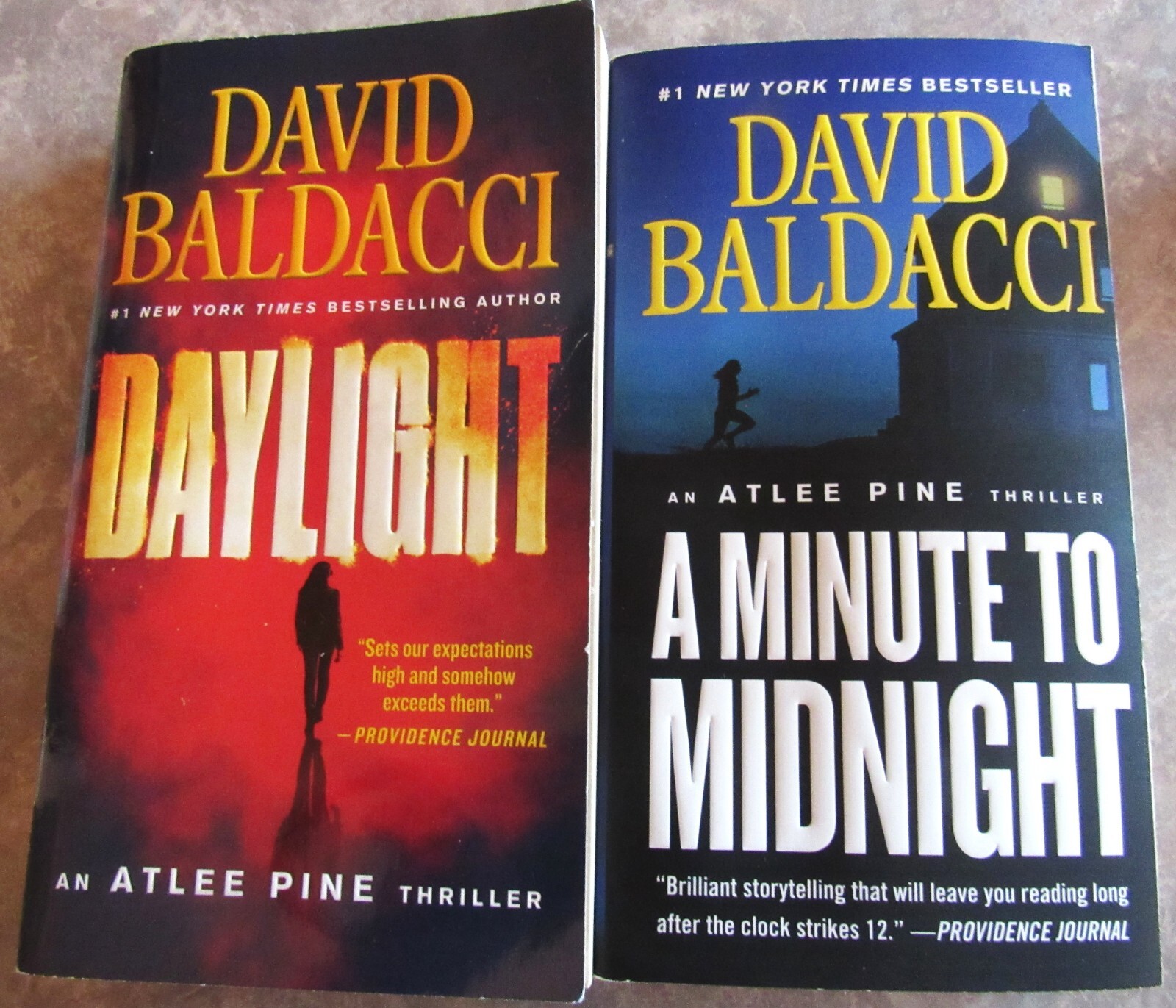BALDACCI Daylight & Minute To Midnight TWO PAPPERBACK VERY GOOD READ ONCE