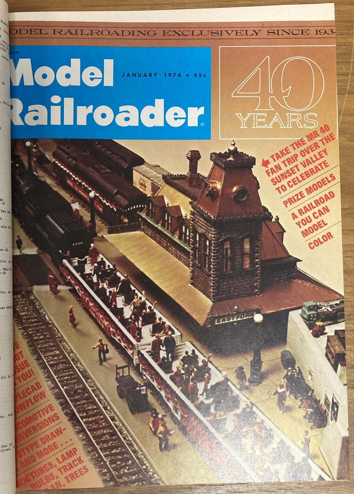Model Railroader Magazine Bound Volume 41, January-December 1974, HB, VG, 260330