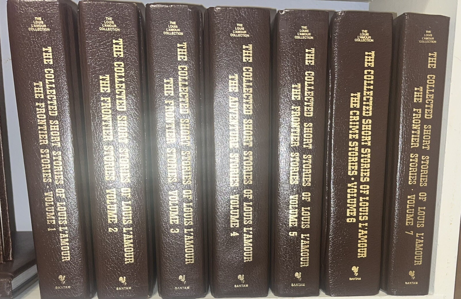 L’Amour Collection Complete Set 130 Books GENUINE LEATHER Ed. Not Leatherette
