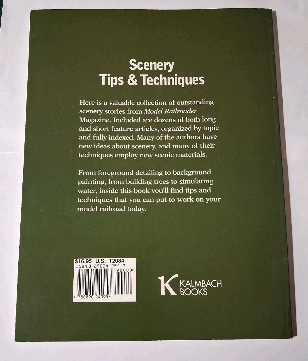 Model Railroader Books – Scenery Tips and Techniques 1999 Kalmbach Books