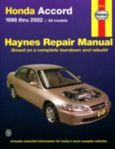 Honda Accord 1998 Thru 2002 Haynes Repair Manual : All Models by Jay Storer…