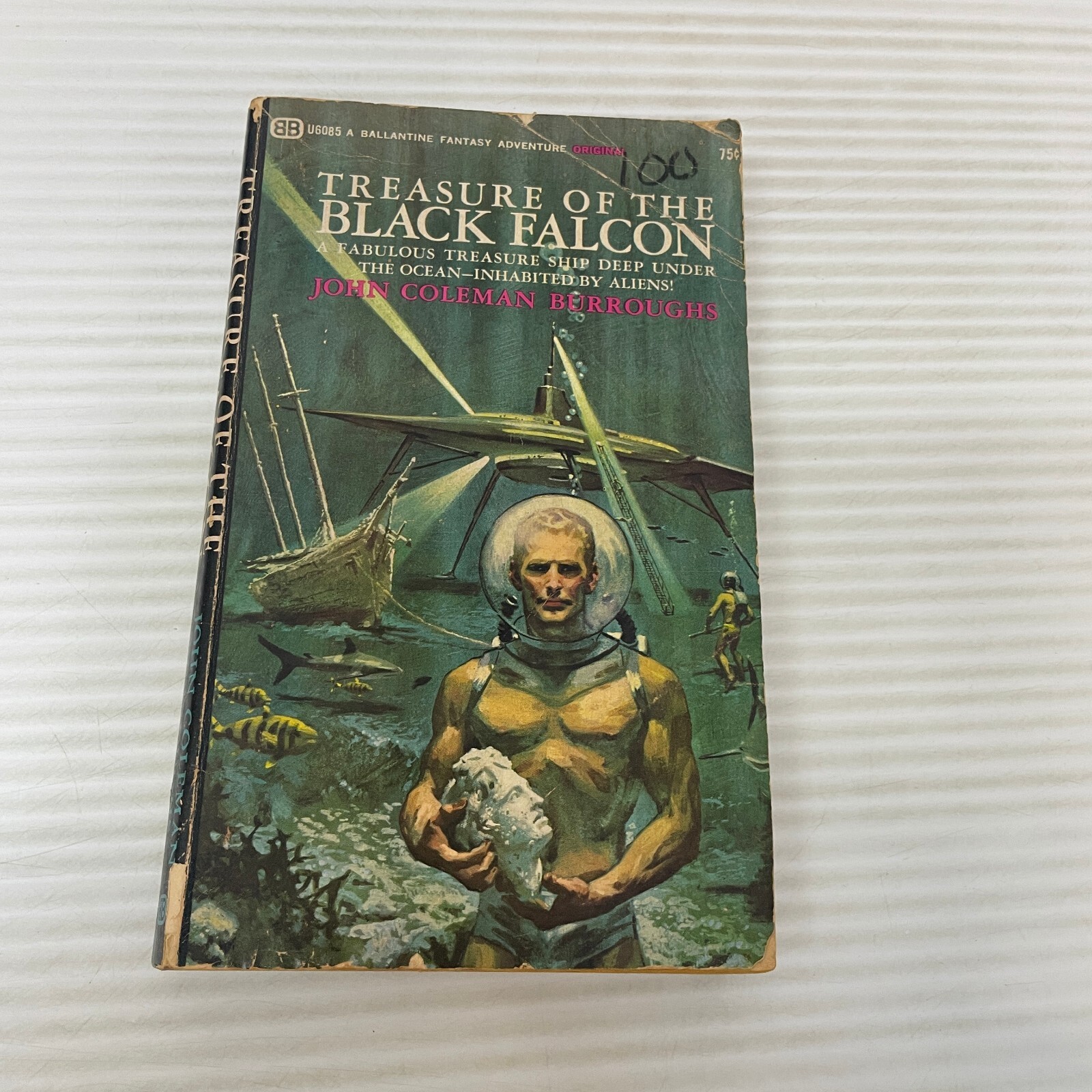 Treasure Of The Black Falcon Science Fiction Paperback by John Coleman Burroughs