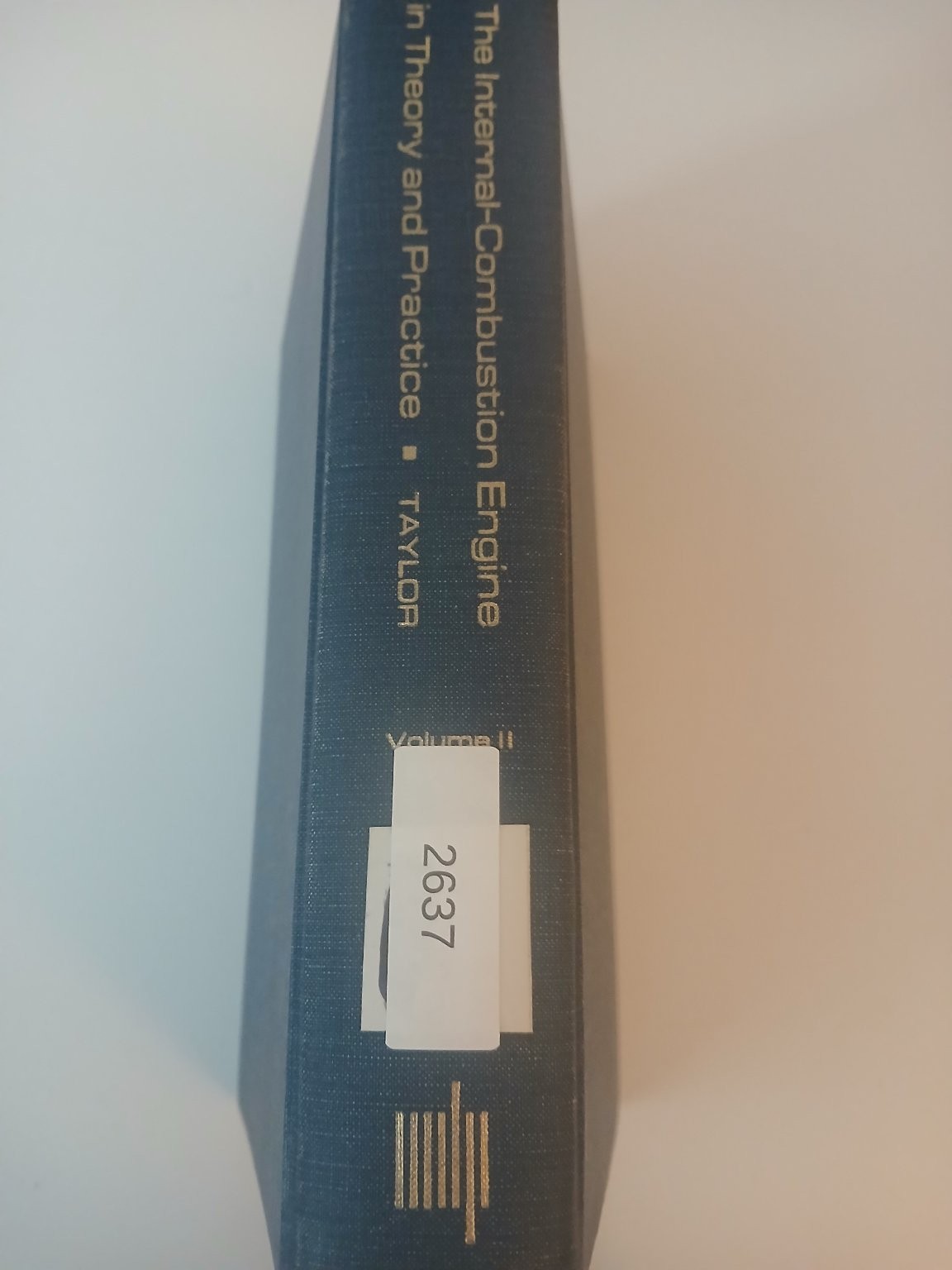 Internal-Combustion Engine Volume II Taylor 1968 Engineering MIT Press