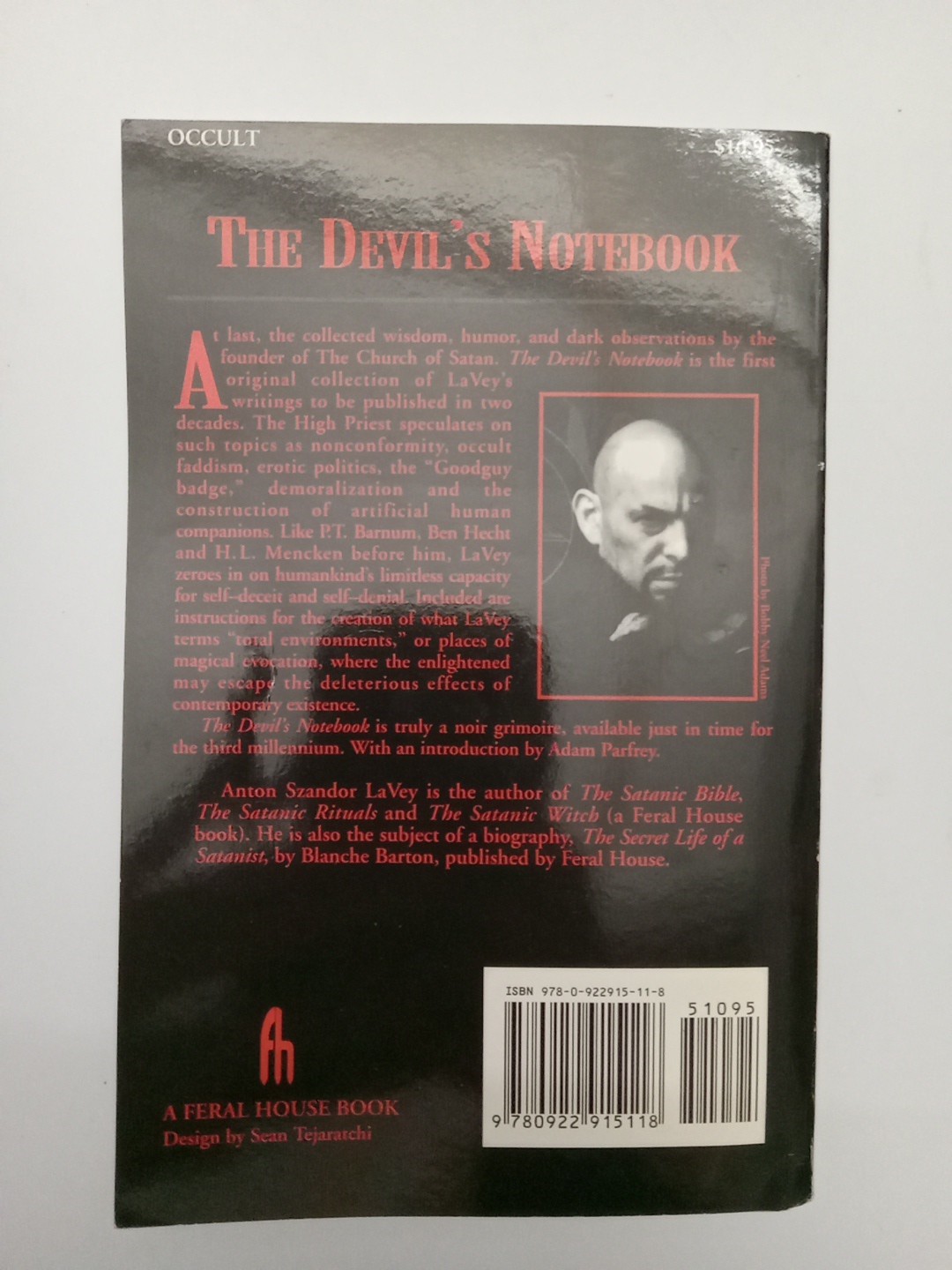 Devil’s Notebook by Anton Szandor LaVey (2000, Trade Paperback)
