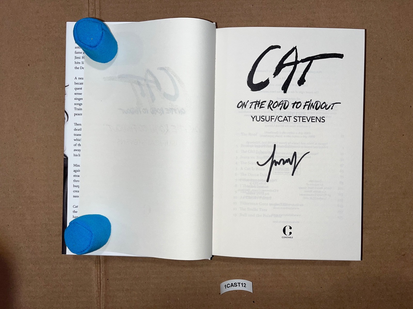 Cat Stevens Signed Autographed Book Memoir On The Road To Findout
