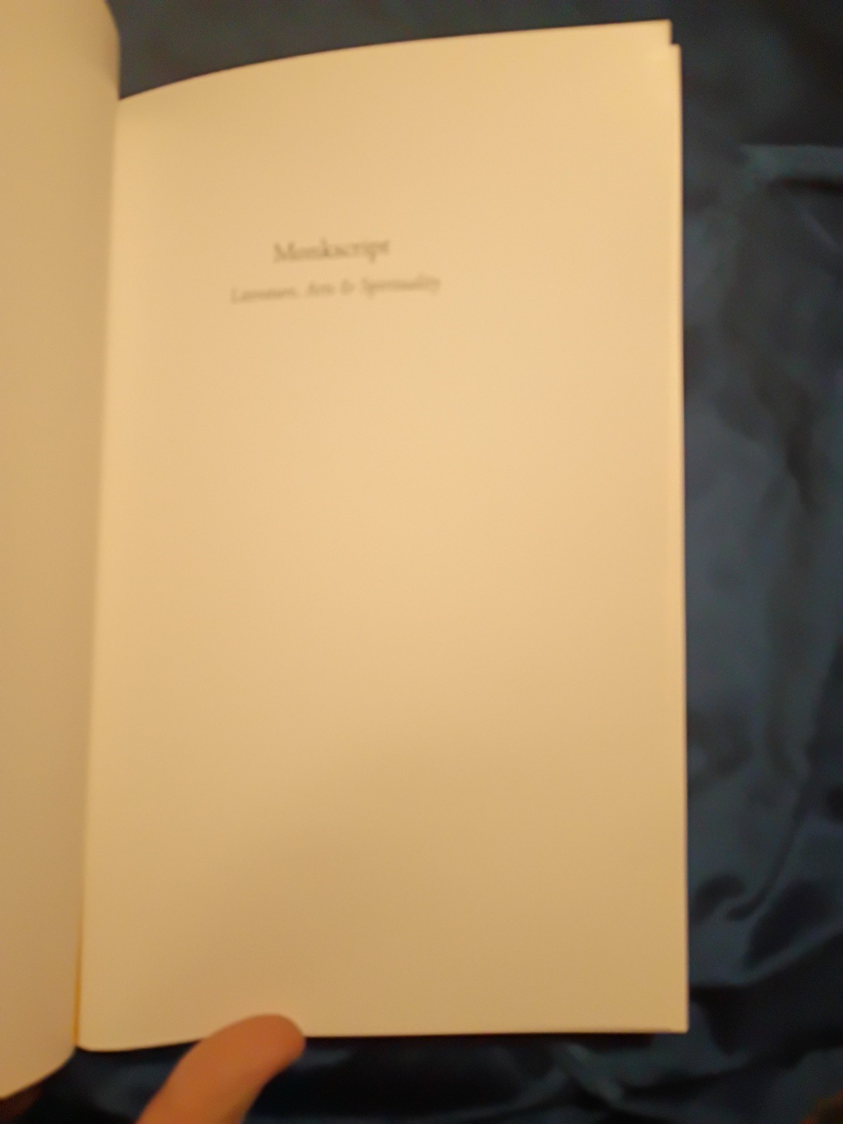 Monksctipt Literature, Arts and Spirituality